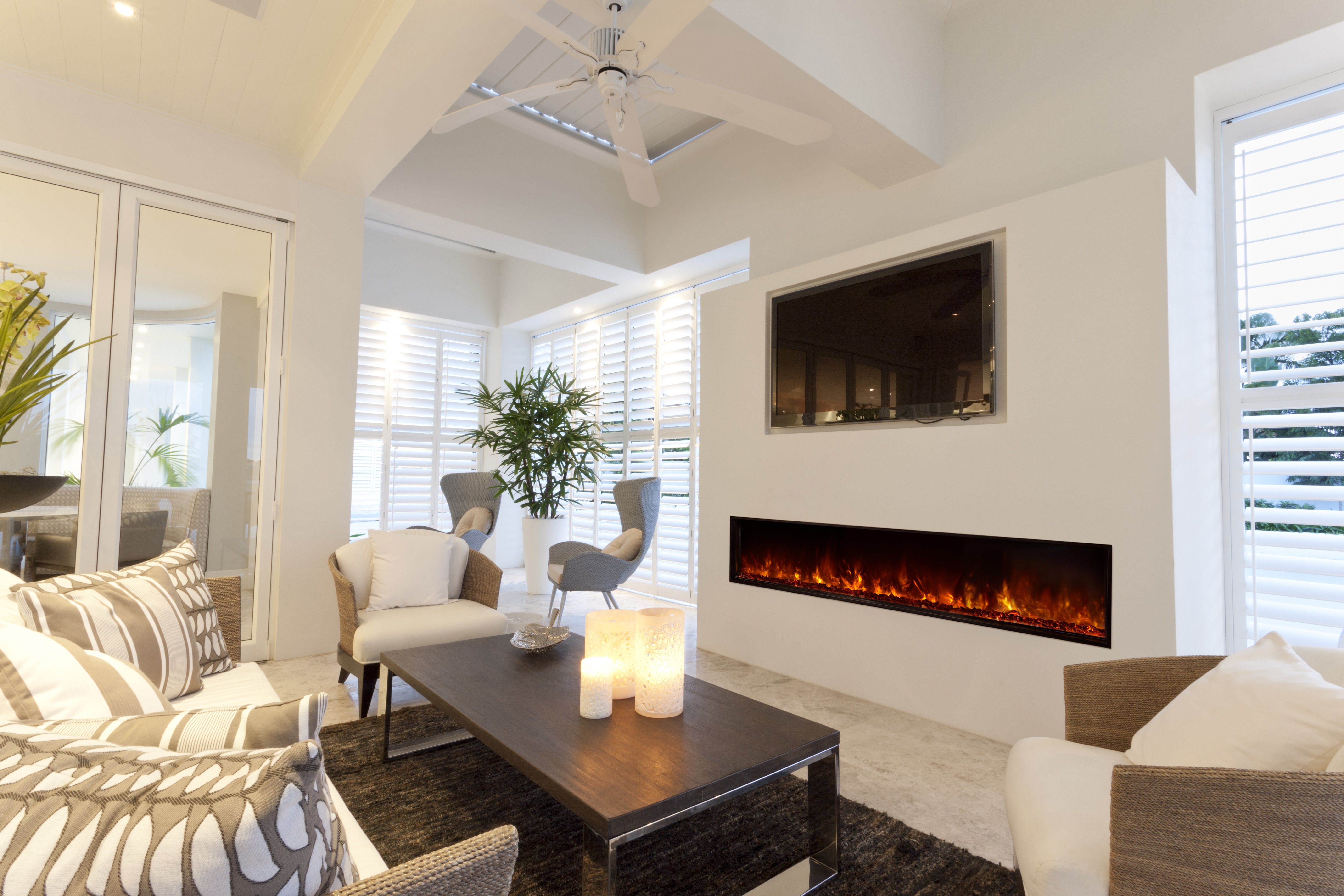 Living Room Designs With Electric Fireplaces Bryont Blog